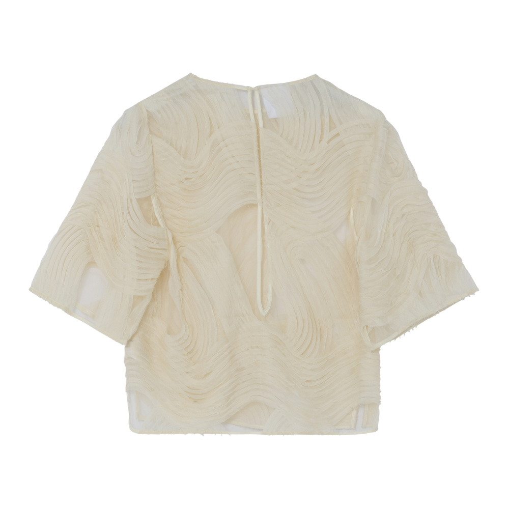 Tatiana Crochet blondebluse - Jet Stream